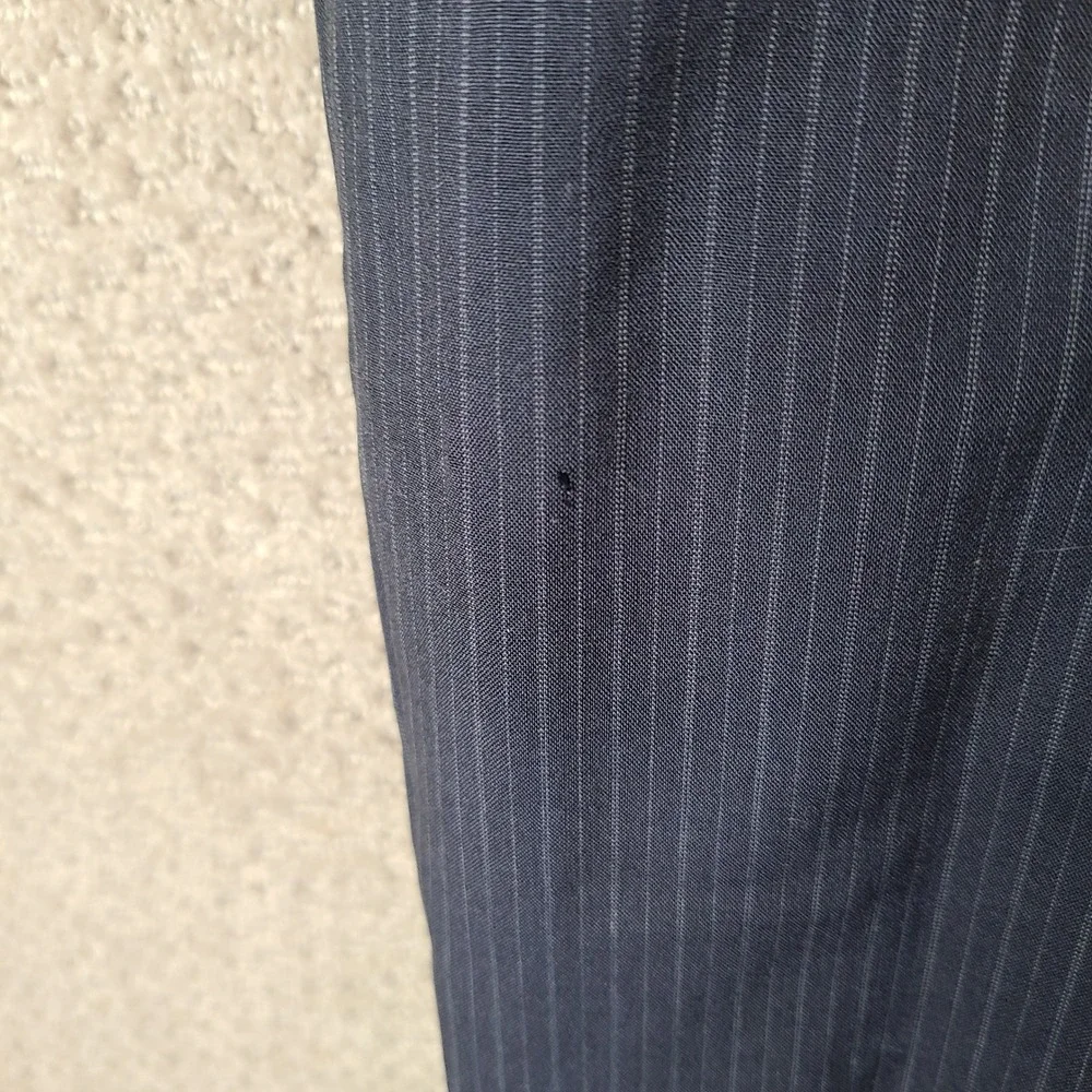 Stafford Jacket Mens 44R Blue Striped Blazer Classic Fit Wool Blend Suit Coat‎